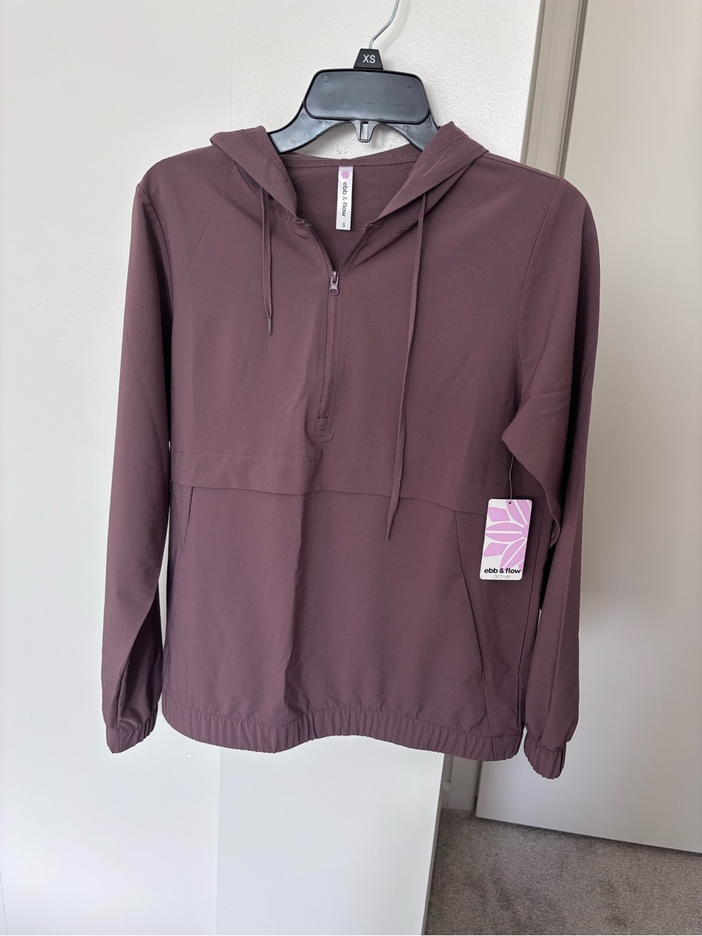 ebb & flow Half-Zip Hooded Pullover Windbreaker